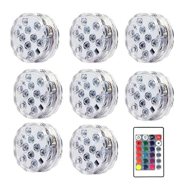Kit Luminárias de Piscina RGB Lumix™ - Sem Fio Com Controle Remoto + Brinde Exclusivo (Últimas Unidades)