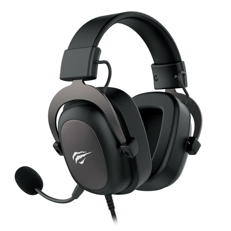 Headset Gamer Havit™, Drivers 53mm, Microfone Plugável, Preto - HV-H2002D